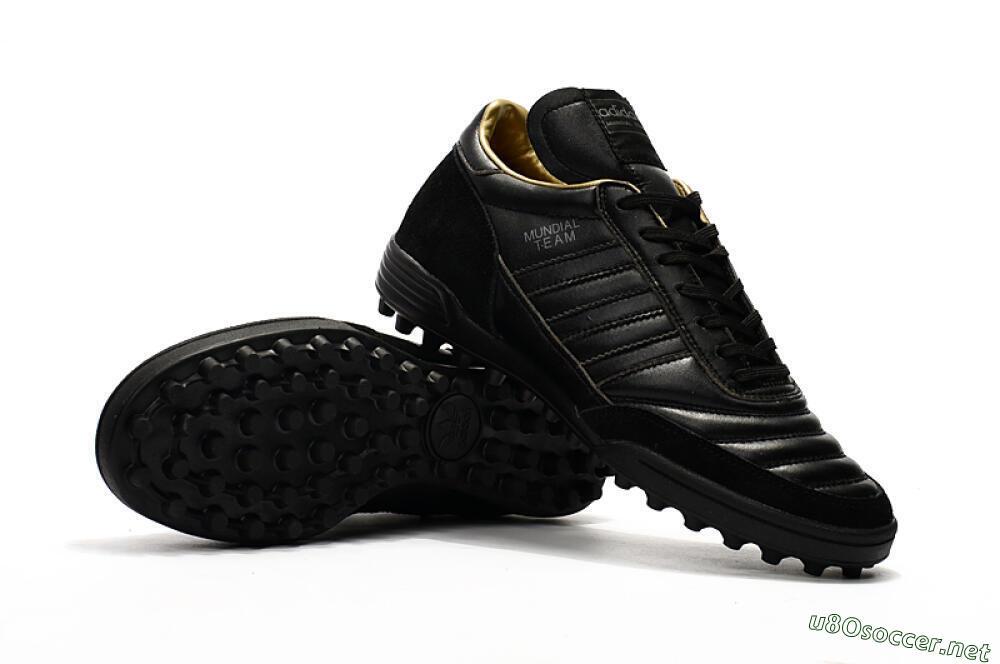 Men's Adidas Copa Mundial Team Astro TF Football Shoes - Black/White 4