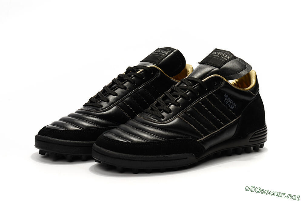 Men's Adidas Copa Mundial Team Astro TF Football Shoes - Black/White 5
