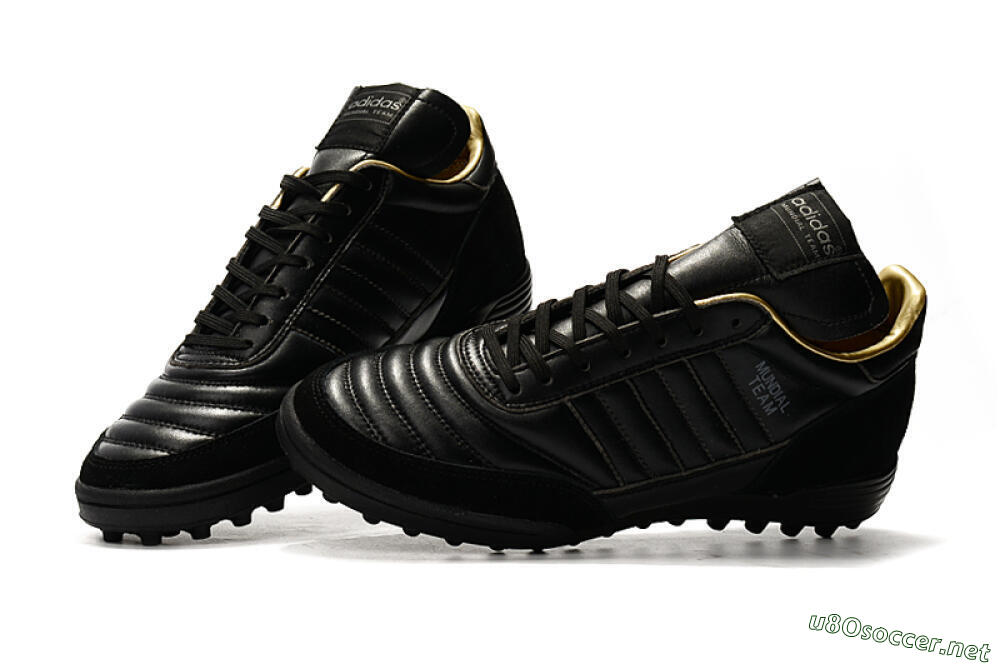 Men's Adidas Copa Mundial Team Astro TF Football Shoes - Black/White 6