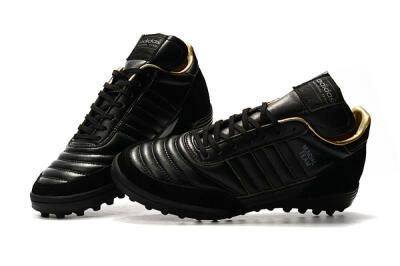 Men's Adidas Copa Mundial Team Astro TF Football Shoes - Black/White