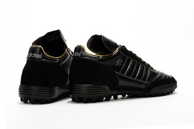 Men's Adidas Copa Mundial Team Astro TF Football Shoes - Black/White