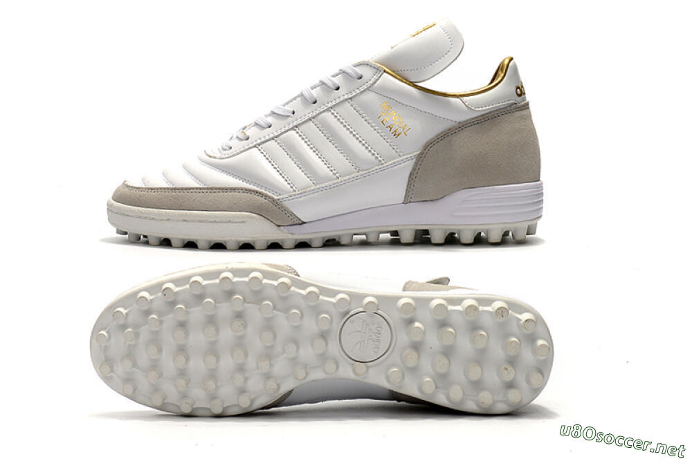 Men's Adidas Copa Mundial Team Modern Craft TF Football Shoes - White/Gold/Grey 1