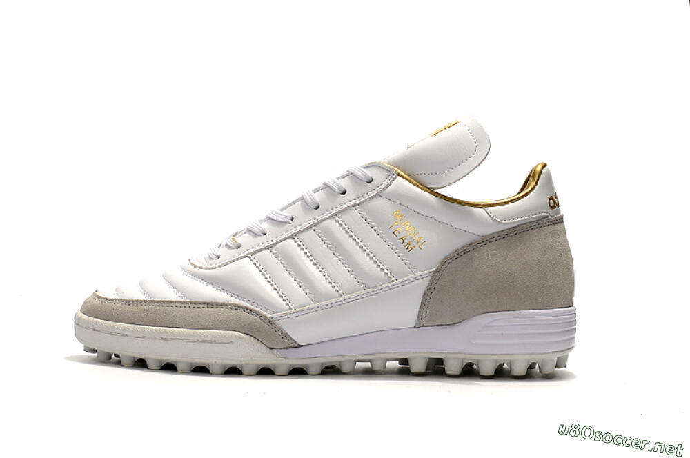 Men's Adidas Copa Mundial Team Modern Craft TF Football Shoes - White/Gold/Grey 0