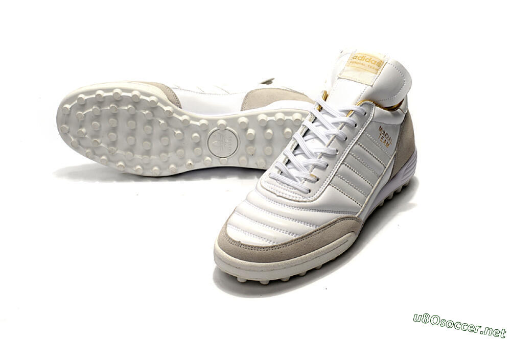 Men's Adidas Copa Mundial Team Modern Craft TF Football Shoes - White/Gold/Grey 3