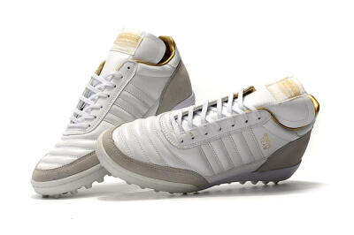 Men's Adidas Copa Mundial Team Modern Craft TF Football Shoes - White/Gold/Grey