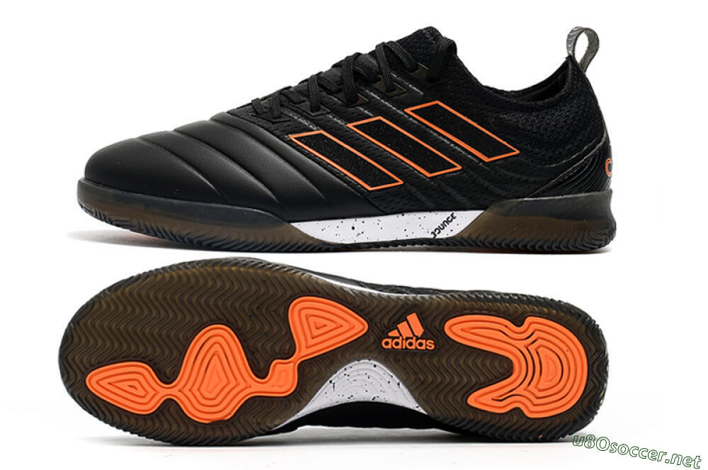Men's Adidas Copa Tango 20.1 IC Football Shoes - Black/Orange 1