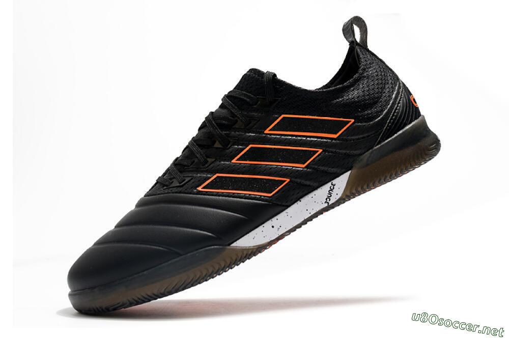 Men's Adidas Copa Tango 20.1 IC Football Shoes - Black/Orange 5