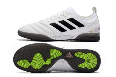 Men's Adidas Copa Tango 20.1 IC Football Shoes - White/Black/Purple