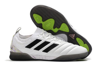 Men's Adidas Copa Tango 20.1 IC Football Shoes - White/Black/Purple