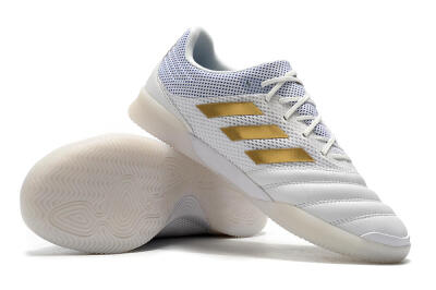 Men's Adidas Copa Tango 20.1 IC Football Shoes - White/Gold/Blue