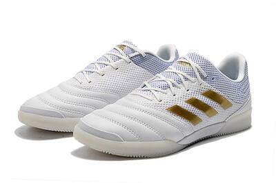 Men's Adidas Copa Tango 20.1 IC Football Shoes - White/Gold/Blue