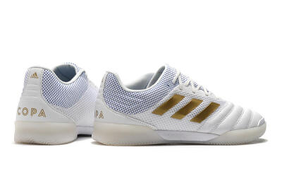 Men's Adidas Copa Tango 20.1 IC Football Shoes - White/Gold/Blue