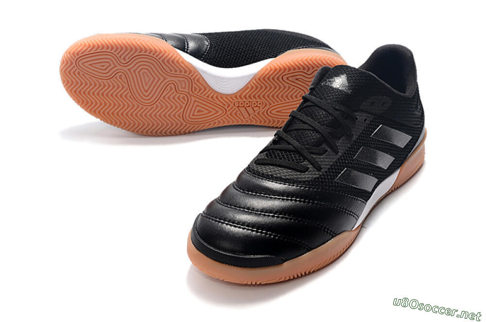 Men's Adidas Copa Tango 20.1 IC Football Shoes - Black/White/Brown 3
