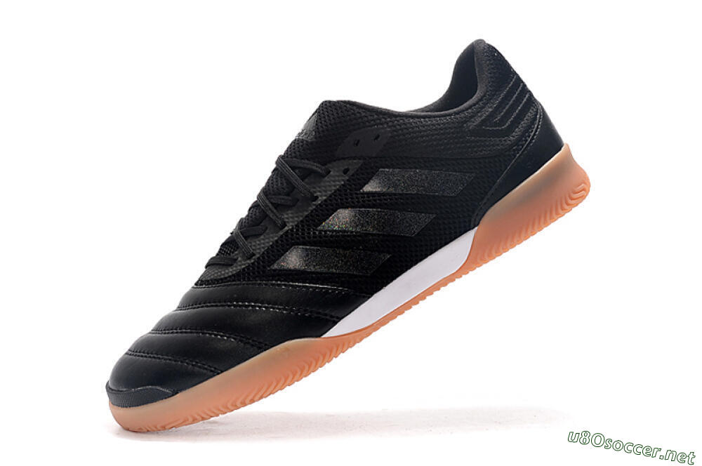 Men's Adidas Copa Tango 20.1 IC Football Shoes - Black/White/Brown 5