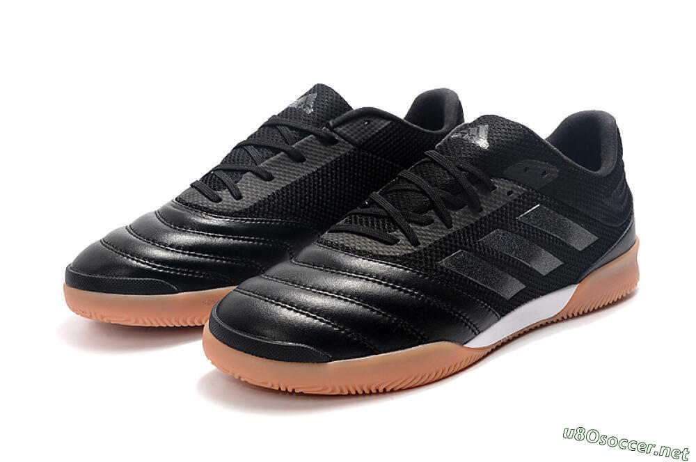 Men's Adidas Copa Tango 20.1 IC Football Shoes - Black/White/Brown 7