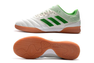 Men's Adidas Copa Tango 20.1 IC Football Shoes - White/Green/Brown