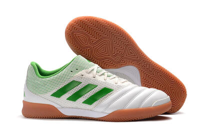 Men's Adidas Copa Tango 20.1 IC Football Shoes - White/Green/Brown