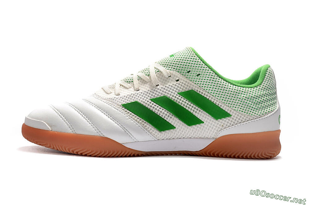 Men's Adidas Copa Tango 20.1 IC Football Shoes - White/Green/Brown 0
