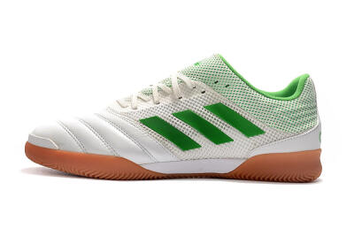 Men's Adidas Copa Tango 20.1 IC Football Shoes - White/Green/Brown