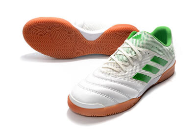 Men's Adidas Copa Tango 20.1 IC Football Shoes - White/Green/Brown
