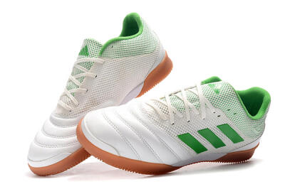 Men's Adidas Copa Tango 20.1 IC Football Shoes - White/Green/Brown