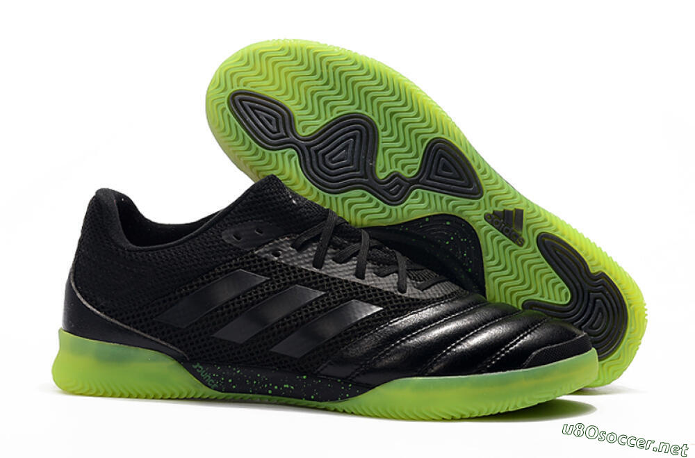 Men's Adidas Copa Tango 20.1 IC Football Shoes - Black/Yellow 2