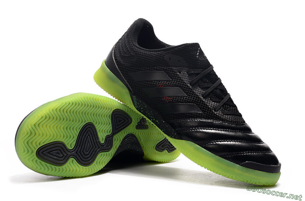 Men's Adidas Copa Tango 20.1 IC Football Shoes - Black/Yellow 5