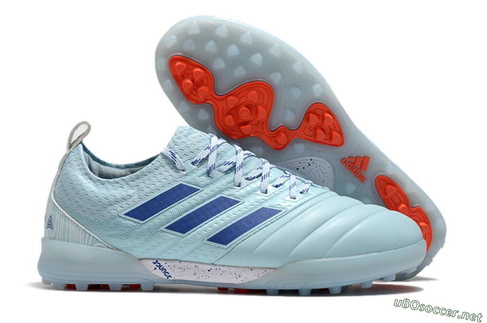 Men's Adidas Copa Tango 20.1 TF Football Shoes - Jade/Blue 2