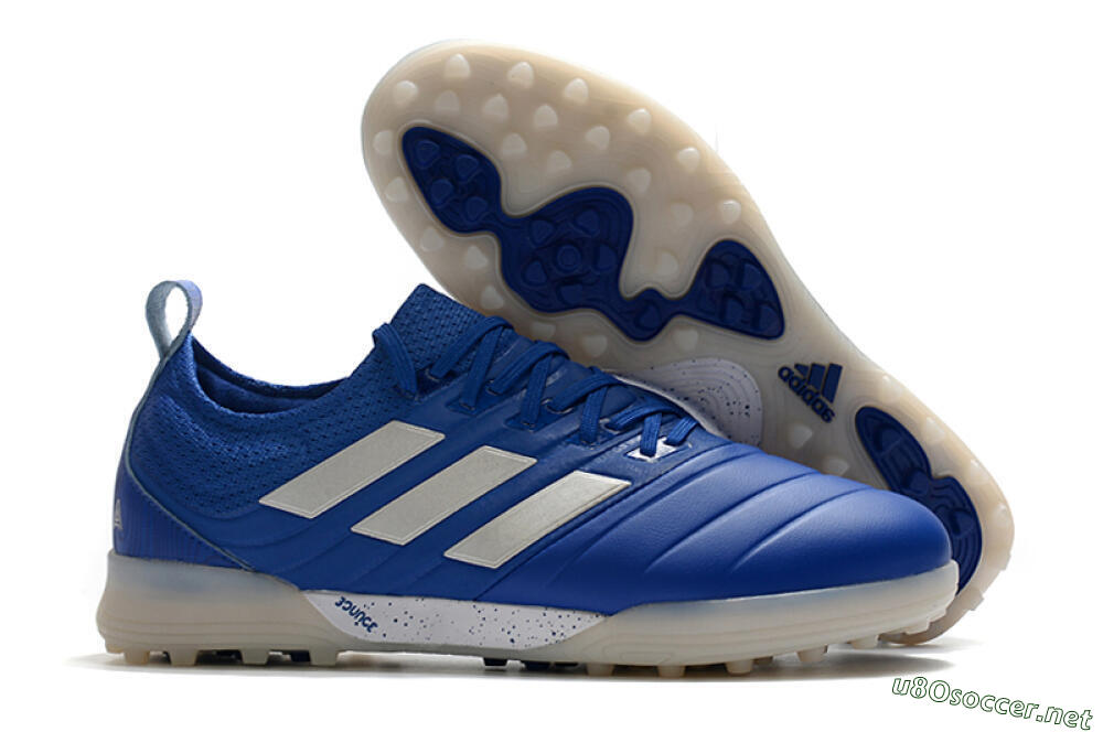Men's Adidas Copa Tango 20.1 TF Football Shoes - Blue/Silver 2