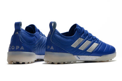Men's Adidas Copa Tango 20.1 TF Football Shoes - Blue/Silver