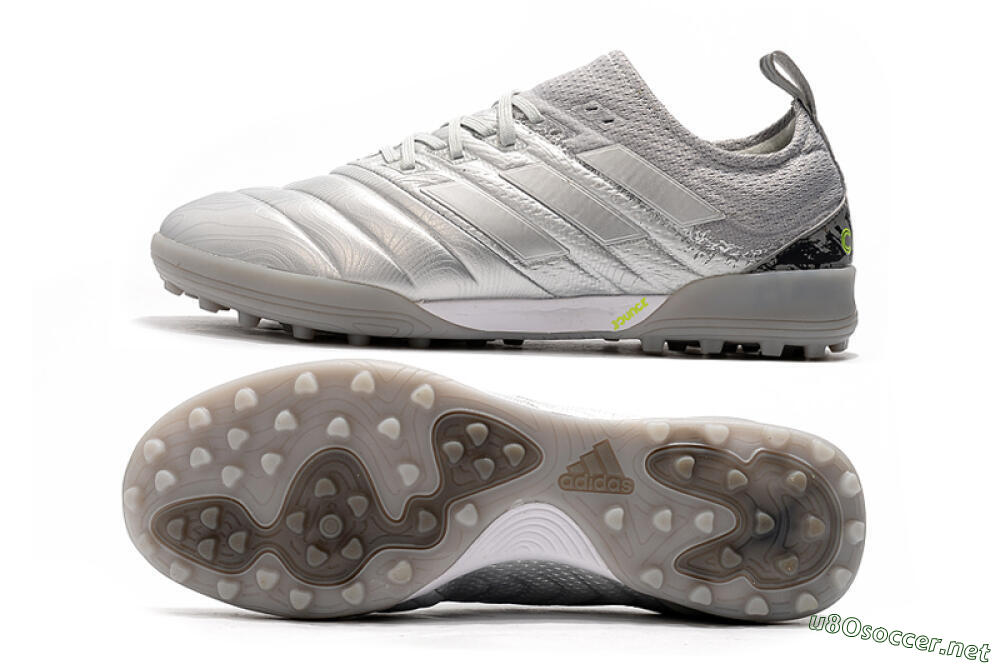 Men's Adidas Copa Tango 20.1 TF Football Shoes - Silver/Black 1