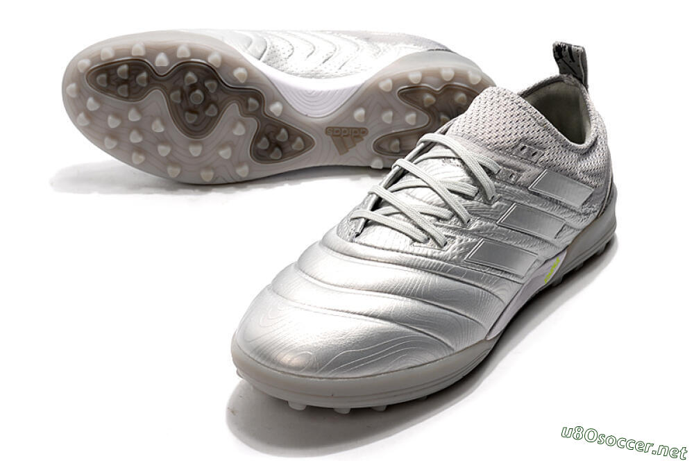 Men's Adidas Copa Tango 20.1 TF Football Shoes - Silver/Black 3