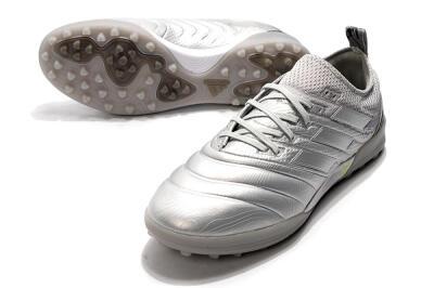 Men's Adidas Copa Tango 20.1 TF Football Shoes - Silver/Black