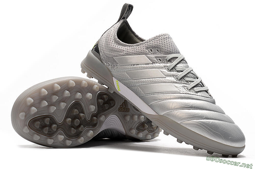 Men's Adidas Copa Tango 20.1 TF Football Shoes - Silver/Black 4
