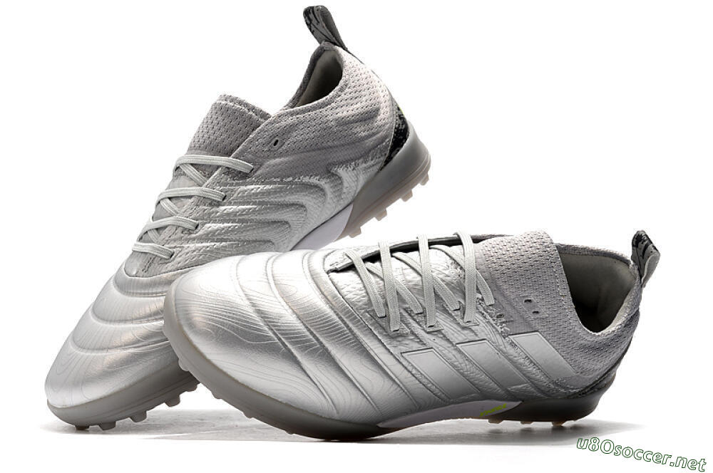 Men's Adidas Copa Tango 20.1 TF Football Shoes - Silver/Black 6