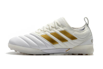 Men's Adidas Copa Tango 20.1 TF Football Shoes - White/Beige/Gold