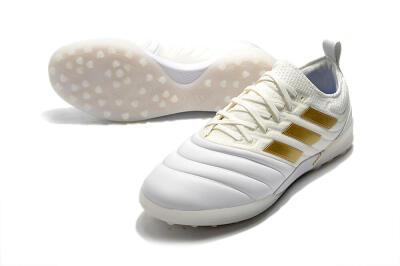 Men's Adidas Copa Tango 20.1 TF Football Shoes - White/Beige/Gold