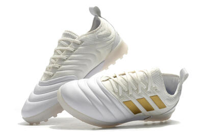Men's Adidas Copa Tango 20.1 TF Football Shoes - White/Beige/Gold