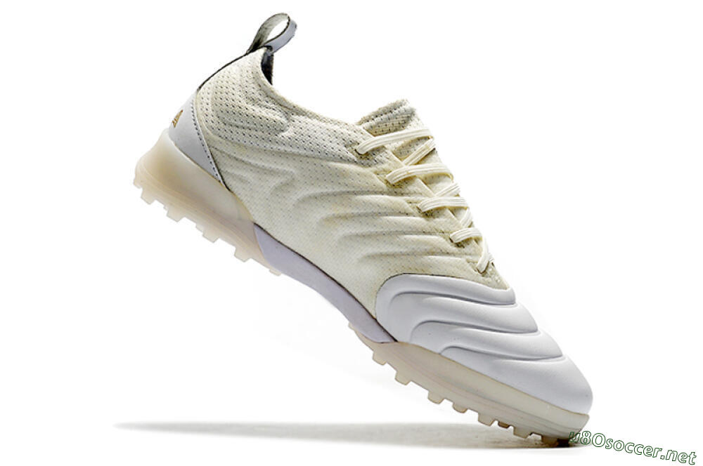 Men's Adidas Copa Tango 20.1 TF Football Shoes - White/Beige/Gold 7