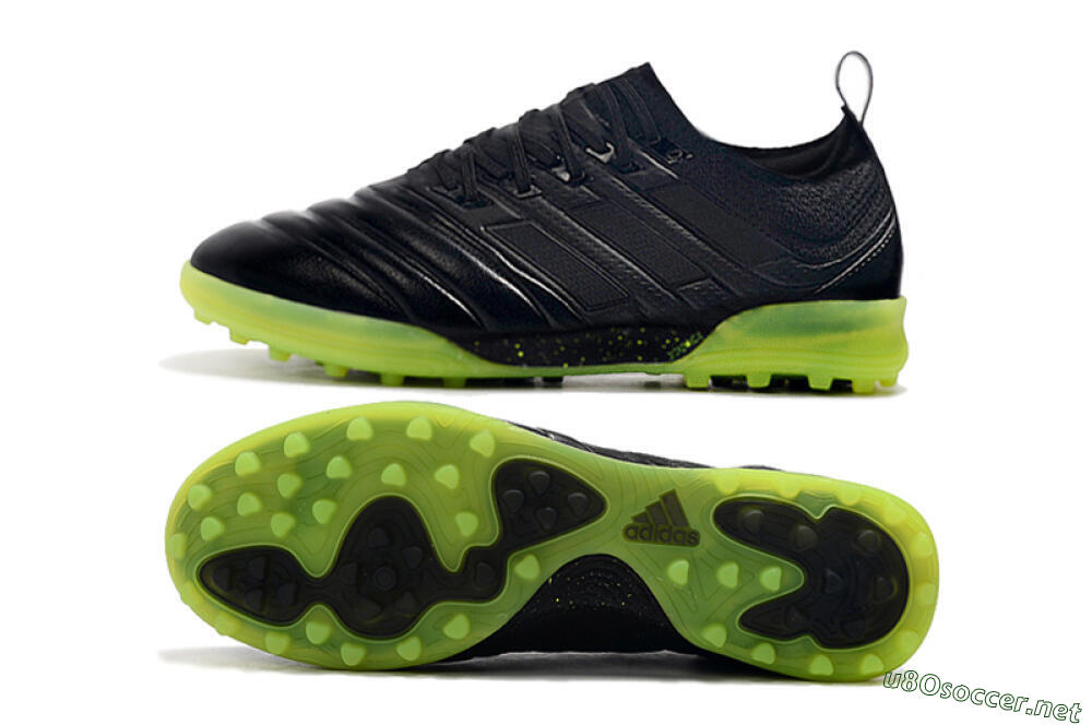 Men's Adidas Copa Tango 20.1 TF Football Shoes - Black/Yellow 1