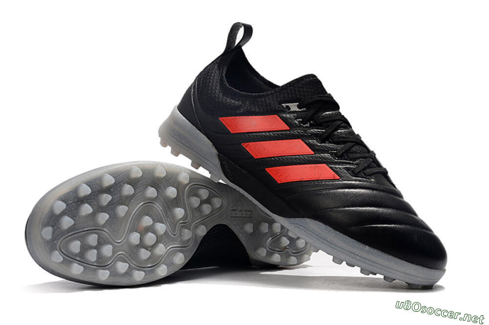 Men's Adidas Copa Tango 20.1 TF Football Shoes - Black/Red 4