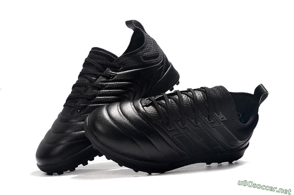 Men's Adidas Copa Tango 20.1 TF Football Shoes - Black/Black 6