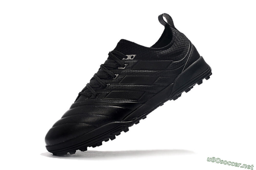 Men's Adidas Copa Tango 20.1 TF Football Shoes - Black/Black 8