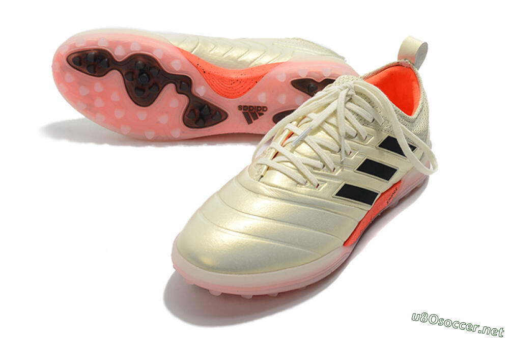Men's Adidas Copa Tango 20.1 TF Football Shoes - Beige/Black/Red 3
