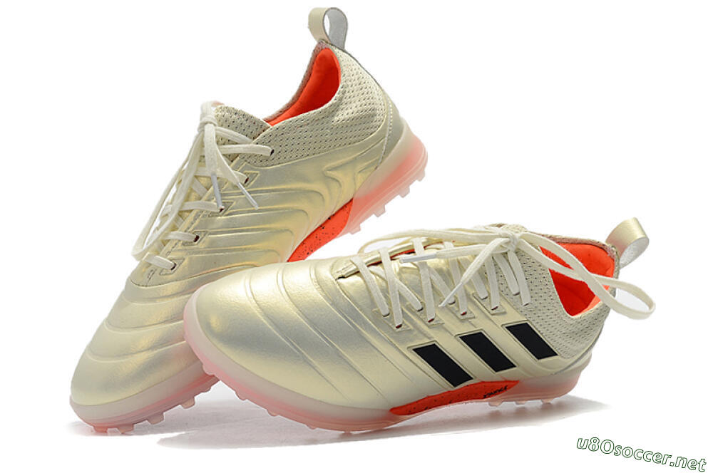 Men's Adidas Copa Tango 20.1 TF Football Shoes - Beige/Black/Red 6