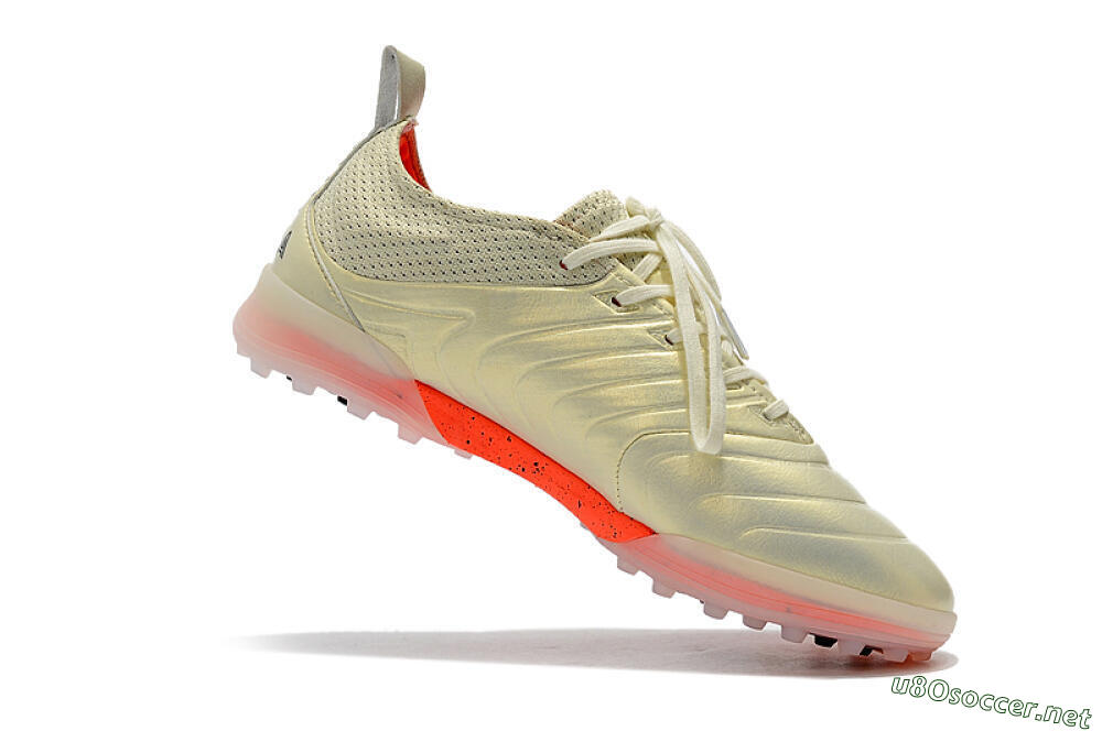 Men's Adidas Copa Tango 20.1 TF Football Shoes - Beige/Black/Red 7