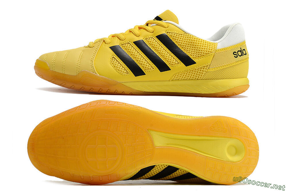 Men's Adidas Top Sala IC Football Shoes - Yellow/Black/White 1