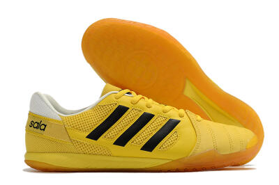 Men's Adidas Top Sala IC Football Shoes - Yellow/Black/White
