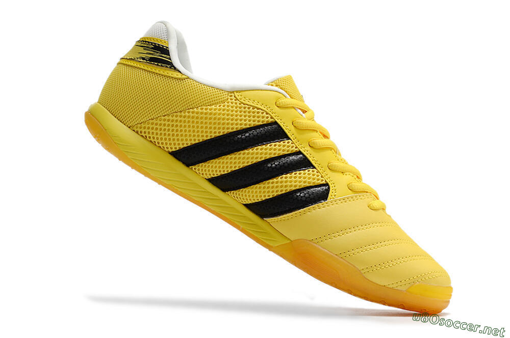 Men's Adidas Top Sala IC Football Shoes - Yellow/Black/White 4