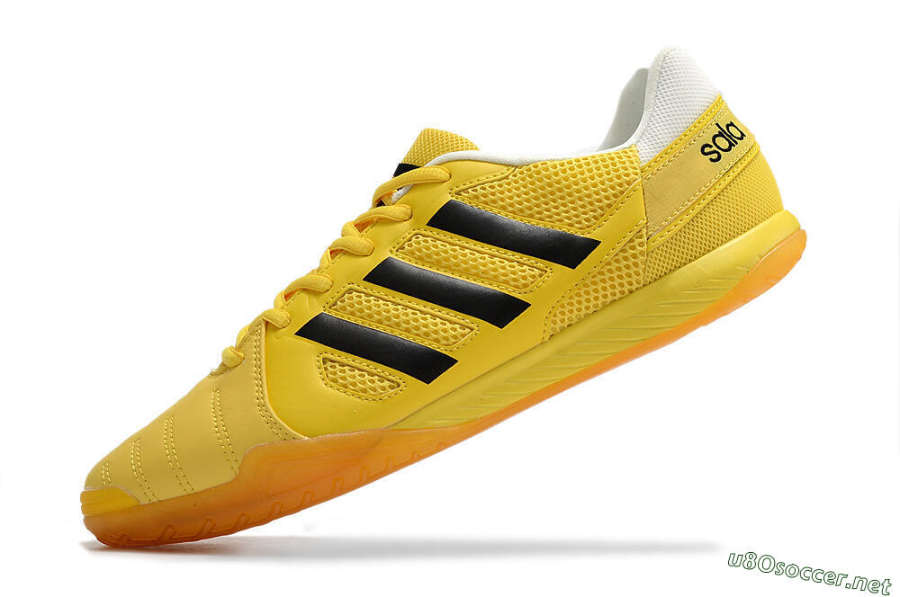 Men's Adidas Top Sala IC Football Shoes - Yellow/Black/White 5